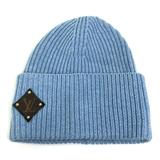 Louis Vuitton Accessories | Authentic Louis Vuitton M76710 Monogram Bonnet Lv Hat Beanie Knit Cap Knit Hat W | Color: Blue | Size: 9.3inch