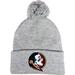 Nike Accessories | Florida State Seminoles 3d Pvc 12 In Knit Pom-Pom Top Beanie- Heather Grey | Color: Black | Size: Os