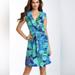 Kate Spade Dresses | Kate Spade Aubrey Wrap Dress Size 2 | Color: Green/Purple | Size: 2