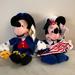 Disney Toys | Disney Mickey Minnie Mouse Paul Revere Betsy Ross Bean Bag Vintage Stuffed Plush | Color: Black/Blue | Size: Small