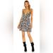 Free People Dresses | Free People Floral Kaley Mini Dress In Black | Color: Black/Orange | Size: 4