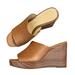 Jessica Simpson Shoes | Jessica Simpson Sheyna Platform Wedge Sandal | Color: Brown/Tan | Size: 5