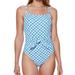 Jessica Simpson Swim | Jessica Simpson Tea Check Tie Waist Swimsuit | Color: Blue/White | Size: L