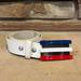 Adidas Accessories | Adidas White Leather Belt Red, White, And Blue Stripes Buckle | Color: Blue/White | Size: 36