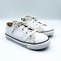 Converse Shoes | Converse Chuck Taylor All Star White Leather Boy Shoes Size 10 | Color: White | Size: 10b