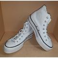 Converse Shoes | Converse Chuck Taylor All Star Leather Lift Platform Sneakers Women's Sz 7.5 | Color: White | Size: 7.5