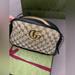 Gucci Bags | Gucci Gg Marmont Shoulder Bag Diagonal Quilted Gg Canvas Small Black, Brown | Color: Black/Brown | Size: Os