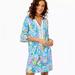 Lilly Pulitzer Dresses | Lilly Pulitzer Krysta Tunic Dress In Multi Pop Up Wish You Were Here | Color: Blue/Pink | Size: Xs