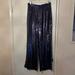 Polo By Ralph Lauren Pants & Jumpsuits | Navy Sequined Polo Ralph Lauren Wide Leg Trousers | Color: Blue | Size: 10