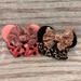 Disney Hair | Disney Ears Scrunchies, Set Of Two | Color: Black/Pink | Size: Os