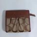Coach Bags | Coach Signature Wallet Coin And Card Holder 3.5 X 3.75 Inches Folded Brown Tan | Color: Brown/Tan | Size: Os