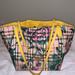 Burberry Bags | Burberry Haymarket Check Floral Print Small Canterbury Tote Yellow | Color: Yellow | Size: Os