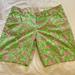 Lilly Pulitzer Shorts | Lilly Pulitzer “The Chipper” Bermuda Short Size 14, Pristine Condition! | Color: Green/Pink | Size: 14