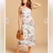 Free People Dresses | Free People Beach Party Dress Tropical Print Size 12 | Color: Blue/White | Size: 12