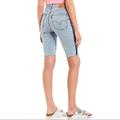 Levi's Shorts | Levi’s Mile High Cutoff Striped Biker Jean Shorts In Circuits Out Light New | Color: Blue | Size: 26