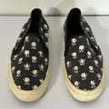 Coach Shoes | Coach Chrissy Black Floral Print Slip-On Sneakers | Color: Black | Size: 7.5