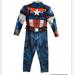Disney Costumes | Disney’s Captain America Costume. Size 5/6. | Color: Blue/Red | Size: 5/6
