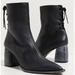 Free People Shoes | Free People Livia Laceback Heeled Ankle Boots | Color: Black | Size: 6.5