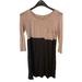 Anthropologie Dresses | Anthropologie | Bordeaux Color Block Pocket Front Rayon Shirt Dress Size Xxs | Color: Gray/Pink | Size: Xxs