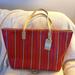 Coach Bags | Coach Legacy Weekend Ticking Stripe Tote | Color: Orange | Size: Os