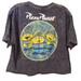 Disney Tops | Disney Toy Story Pixar Pizza Planet Cropped T-Shirt Size Large | Color: Blue | Size: L