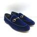 Gucci Shoes | Gucci Jordaan Velvet Horsebit Loafers Dark Blue Size 36 | Color: Blue | Size: 36eu