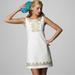 Lilly Pulitzer Dresses | Lilly Pulitzer Suzette White Shift Dress With Gold Embroidery - Size 2 | Color: Gold/White | Size: 2