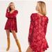 Free People Dresses | Free People Hello Lover Tunic Scarlett Red Mini Dress Women's Size Medium M | Color: Red | Size: M