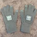 Adidas Accessories | Adidas Gray Mittens Gloves From Adidas Milan, Italy Store Excellent Condition S | Color: Gray/White | Size: Small