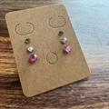 Urban Outfitters Jewelry | Dainty Pink, White & Purple Earrings | Color: Pink/White | Size: Os