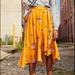 Free People Skirts | Free People Heart Of The City Yellow Wrap Midi Skirt | Color: Gold/Yellow | Size: 6
