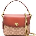 Coach Bags | Coach Cassie 19 Signaturetan Rust Crossbody Canvas Bag | Color: Tan | Size: Os