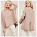 Free People Sweaters | Free People Arctic Fox Zip Back Swing Sweater- Pink | Color: Gray/Pink | Size: S