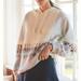 Anthropologie Sweaters | Daily Practice By Anthropologie Sylvia Contrast Sweater Hoodie | Color: Blue/White | Size: Xs