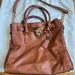 Michael Kors Bags | Like New Michael Kors Cognac Hamilton Large Bag Convertible Satchel | Color: Brown/Tan | Size: Os