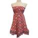 Anthropologie Dresses | Anthropologie Staring At Stars Strapless Smoked Boho Dress Sz L | Color: Red | Size: L