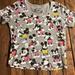 Disney Tops | Disney Mickey Mouse Shirt | Juniors Large | Grey With Mickey In Red And Yellow | Color: Gray | Size: Lj