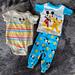 Disney Matching Sets | Disney Mickey Mouse, Donald Duck, And Pluto 9 Month Set Lot Pj Onesie Snap | Color: Blue/Gray | Size: 9mb