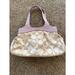 Coach Bags | Coach "Lexi" Lavender Leather/Cream Satin Shoulder Leather Tote/Purse Bag | Color: Cream/Purple | Size: Os