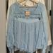 Free People Tops | Free People Matching Two Piece Co-Ord Blouse & Shorts Set | Color: Blue | Size: M