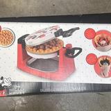 Disney Kitchen | Mickey Mouse Rotating Bubble Waffle Maker, Single Flip Waffle Iron | Color: Red | Size: Os