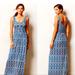 Anthropologie Dresses | Anthropologie Vanessa Virginia Ikat Jersey Maxi Dress | Color: Blue/Orange | Size: S