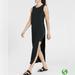 Athleta Dresses | Athleta Gaia Jersey Tank Dress Black Size S | Color: Black | Size: S