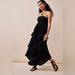 Free People Dresses | Free People Casual Strapless Layered Boho Maxi Dress Size L Color Black Nwt | Color: Black | Size: L