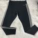 Adidas Pants & Jumpsuits | Adidas Women’s Black Climalite Classic Three Striped Leggings Xl | Color: Black/White | Size: Xl