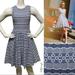 Anthropologie Dresses | Anthropologie Plenty Tracy Reese Mompos Embroidered Dress 2 4 Aso Glee T Swift | Color: Blue/White | Size: 4
