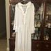 Free People Dresses | Beautiful Long White Bo Ho Look Free People Dress Worn Once. Lovely Style | Color: White | Size: Xs