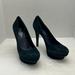 Jessica Simpson Shoes | Jessica Simpson Blue Suede Platform 5.5" Stiletto Heels Sz 9b - 2 | Color: Blue | Size: 9