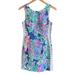 Lilly Pulitzer Dresses | Lilly Pulitzer Mila Shift Dress Multicolor Bright Neon Size 00 | Color: Blue/Pink | Size: 00