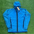 Adidas Jackets & Coats | Adidas Terrex Polar Flooce Hiking Hooded Jacket Mens M Blue H51483 ($130 Retail) | Color: Black/Blue | Size: M